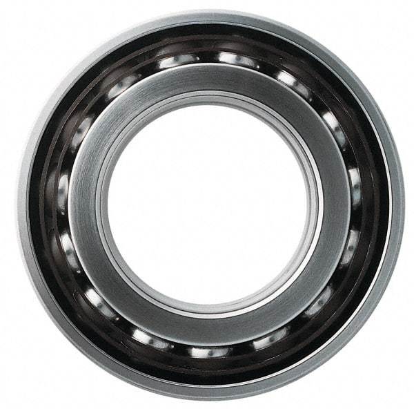 SKF - 45mm Bore Diam, 85mm OD, Open Angular Contact Radial Ball Bearing - 19mm Wide, 1 Row, Round Bore, 26,000 Lb Static Capacity, 35,800 Lb Dynamic Capacity - Exact Industrial Supply