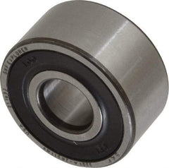 SKF - 12mm Bore Diam, 32mm OD, Double Seal Angular Contact Radial Ball Bearing - 15.9mm Wide, 2 Rows, Round Bore, 5,600 Lb Static Capacity, 10,100 Lb Dynamic Capacity - Exact Industrial Supply