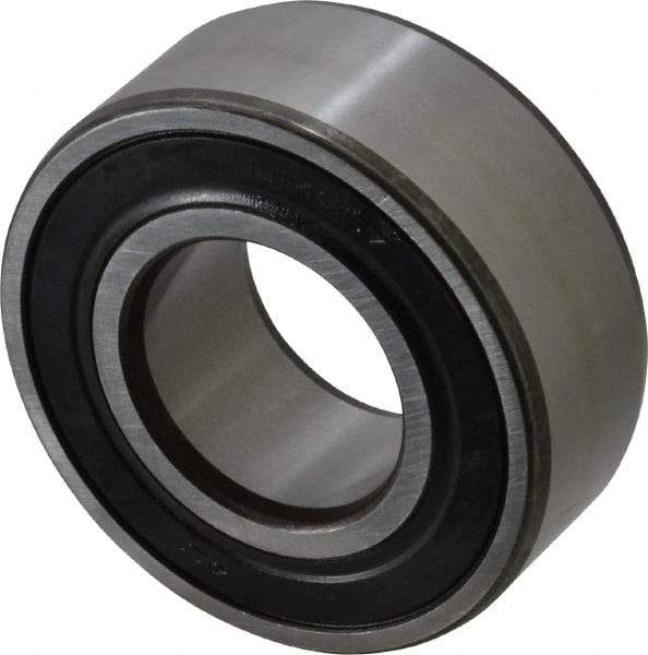 SKF - 30mm Bore Diam, 62mm OD, Double Seal Angular Contact Radial Ball Bearing - 23.8mm Wide, 2 Rows, Round Bore, 20,800 Lb Static Capacity, 28,600 Lb Dynamic Capacity - Exact Industrial Supply