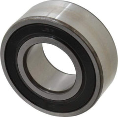 SKF - 35mm Bore Diam, 72mm OD, Double Seal Angular Contact Radial Ball Bearing - 27mm Wide, 2 Rows, Round Bore, 27,500 Lb Static Capacity, 37,700 Lb Dynamic Capacity - Exact Industrial Supply