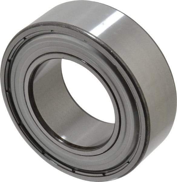 SKF - 50mm Bore Diam, 90mm OD, Double Shield Angular Contact Radial Ball Bearing - 30.2mm Wide, 2 Rows, Round Bore, 39,000 Lb Static Capacity, 48,800 Lb Dynamic Capacity - Exact Industrial Supply