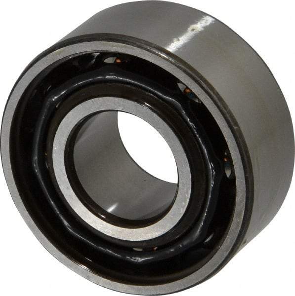 SKF - 30mm Bore Diam, 72mm OD, Open Angular Contact Radial Ball Bearing - 30.2mm Wide, 2 Rows, Round Bore, 29,000 Lb Static Capacity, 41,600 Lb Dynamic Capacity - Exact Industrial Supply
