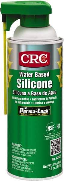 CRC - 16 oz Aerosol Silicone Lubricant - White, 0°F to 400°F, Food Grade - Exact Industrial Supply