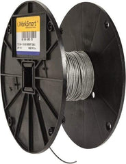 Value Collection - 1/16" x 3/64" Diam, Aircraft Cable - 270 Lb Breaking Strength, 7 x 7 Strand Core, Nylon Coating - Exact Industrial Supply