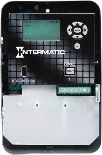 Intermatic - 365 Day Astronomical Indoor Digital Electronic Timer Switch - 4,000 On/Off, 120 to 277 VAC, 50/60 Hz, - Exact Industrial Supply