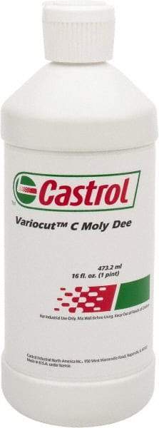 Castrol - Variocut C Moly Dee, 16 oz Bottle Cutting & Tapping Fluid - Straight Oil - Exact Industrial Supply