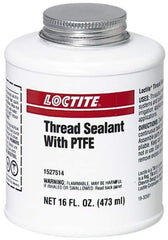 Loctite - 16 Fluid Ounce Brush Top Can, White, Paste Chemical Pipe Thread Sealant - Series 5113 - Exact Industrial Supply