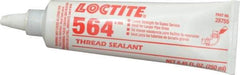 Loctite - 250 mL Tube, Off-White, Low Strength Paste Threadlocker - Series 564, 72 Hour Full Cure Time, Hand Tool, Heat Removal - Exact Industrial Supply