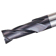 Iscar - 22mm, 38mm LOC, 20mm Shank Diam, 105mm OAL, 2 Flute, Solid Carbide Square End Mill - Single End, TiAlN Finish, Spiral Flute, 30° Helix, Right Hand Cut, Right Hand Flute - Exact Industrial Supply