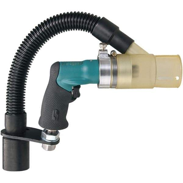 Dynabrade - 1/4" Keyed Chuck - Pistol Grip Handle, 3,600 RPM, 0.4 hp, 90 psi - Exact Industrial Supply