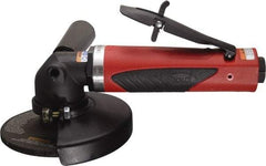 Sioux Tools - 4" Wheel Diam, 12,000 RPM, Pneumatic Angle & Disc Grinder - 3/8-24 Spindle, 35 CFM, Rear Exhaust - Exact Industrial Supply