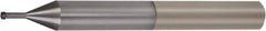 Vargus - #8-32 UN, 0.126" Cutting Diam, 4 Flute, Solid Carbide Helical Flute Thread Mill - Internal Thread, 0.543" LOC, 3" OAL, 1/4" Shank Diam - Exact Industrial Supply