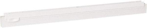Vikan - 20" Rubber Blade Squeegee Refill - Double Edge, White, Plastic Holder - Exact Industrial Supply