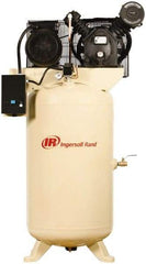 Ingersoll-Rand - 5 hp, 80 Gal Stationary Electric Vertical Air Compressor - Three Phase, 175 Max psi, 16.8 CFM, 230 Volt - Exact Industrial Supply
