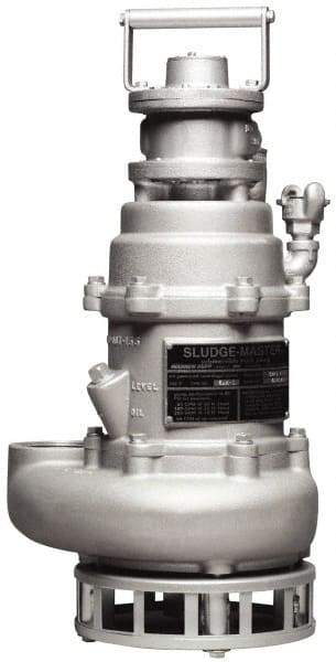 SandPIPER - 1/2" NPT, Submersible, Air Operated Diaphragm Pump - Aluminum Housing - Exact Industrial Supply