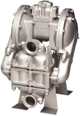 SandPIPER - Air Operated Diaphragm Pump - Santoprene Diaphragm, Aluminum Housing - Exact Industrial Supply