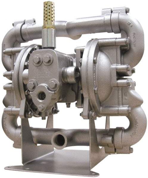 SandPIPER - Air Operated Diaphragm Pump - Neoprene Diaphragm, Aluminum Housing - Exact Industrial Supply