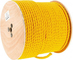 Value Collection - 600' Max Length Polypropylene Twisted Rope - 1/2" Diam, 472 Lb Capacity - Exact Industrial Supply