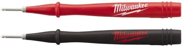 Milwaukee Tool - Red/Black Electrical Test Equipment Probe - Use with 2205-20, 2206-20, 2207-20, 2216-20, 2217-20, 2235-20, 2236-20, 2237-20, 2238-21 & 2239-21 Milwaukee Meters - Exact Industrial Supply