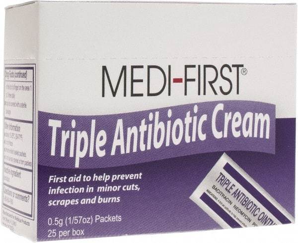 Medique - (25) 1/57 oz Wound Care Ointment - Comes in Box, Antibiotic and Triple Antibiotic Ointment - Exact Industrial Supply