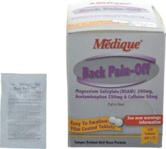 Medique - Back Pain-Off Tablets - Headache & Pain Relief - Exact Industrial Supply