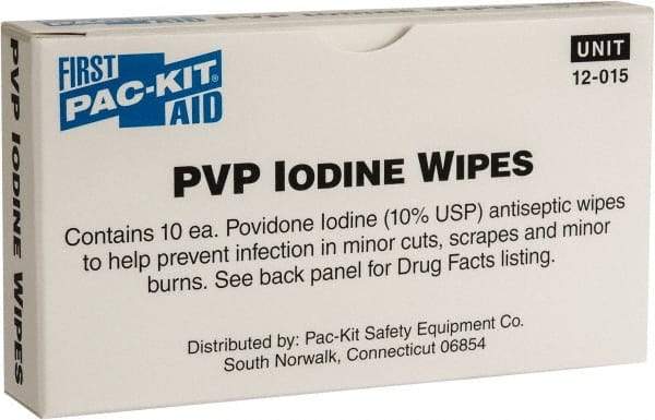 Medique - Antiseptic Wipe - Box, PVP Iodine, Unitized Kit Packing - Exact Industrial Supply