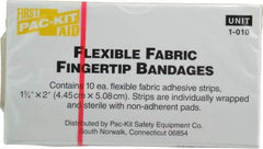 Medique - Fingertip Self-Adhesive Bandage - Yellow, Woven Fabric Bandage - Exact Industrial Supply