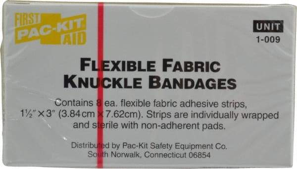 Medique - Knuckle Self-Adhesive Bandage - Yellow, Woven Fabric Bandage - Exact Industrial Supply