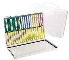 Medique - 31 & 36 Piece, 36 Person, Refill for Industrial First Aid Kit - 13-11/16" Wide x 2-3/4" Deep x 9-1/4" High, Plastic Case - Exact Industrial Supply