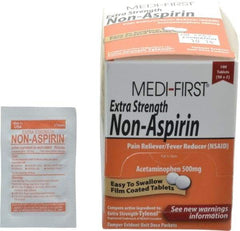 Medique - Medi-First Extra-Strength Non-Aspirin Tablets - Headache & Pain Relief - Exact Industrial Supply