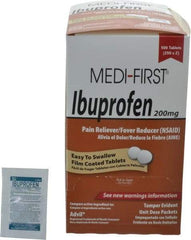 Medique - Medi-First Ibuprofen Tablets - Headache & Pain Relief - Exact Industrial Supply