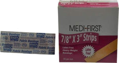 Medique - 3" Long x 7/8" Wide, General Purpose Self-Adhesive Bandage - Woven Fabric Bandage, Latex Free - Exact Industrial Supply