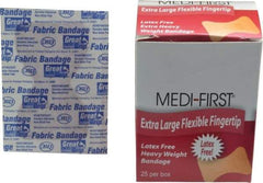 Medique - Fingertip Self-Adhesive Bandage - Woven Fabric Bandage, Latex Free - Exact Industrial Supply