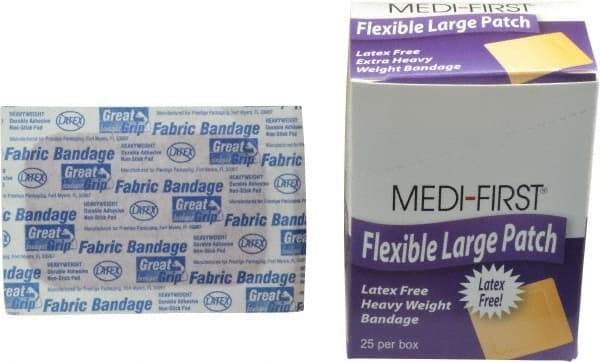 Medique - 3" Long x 2" Wide, General Purpose Pad - Woven Fabric Bandage, Latex Free - Exact Industrial Supply