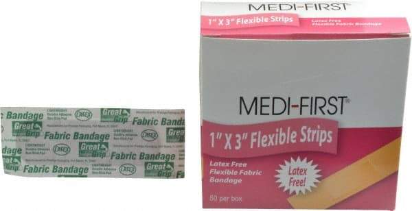 Medique - 3" Long x 1" Wide, General Purpose Self-Adhesive Bandage - Woven Fabric Bandage - Exact Industrial Supply