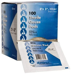 Medique - 3" Long x 3" Wide, General Purpose Pad - Gauze Bandage - Exact Industrial Supply