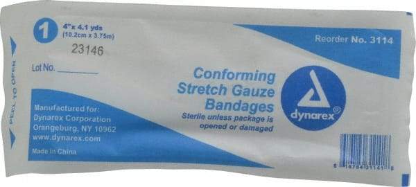 Medique - 4" Wide, General Purpose Gauze Roll - Gauze Bandage - Exact Industrial Supply