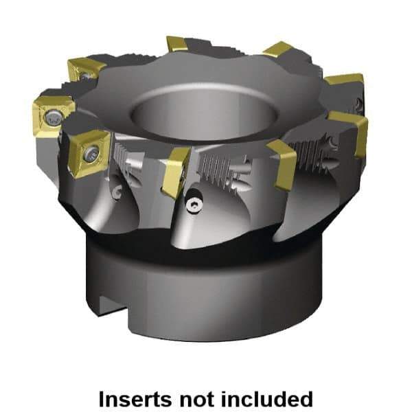 Kennametal - 100mm Cut Diam, 32mm Arbor Hole, 11mm Max Depth of Cut, 88.5° Indexable Chamfer & Angle Face Mill - 7 Inserts, SD_T1204PD_N__Z Insert, Right Hand Cut, 7 Flutes, Through Coolant, Series Z-Axis Mills - Exact Industrial Supply