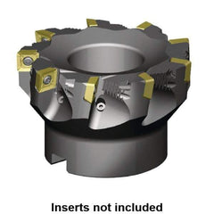 Kennametal - 2" Cut Diam, 3" Arbor Hole, 11mm Max Depth of Cut, 88.5° Indexable Chamfer & Angle Face Mill - 5 Inserts, SD_T43_PD_N__Z Insert, Right Hand Cut, 5 Flutes, Through Coolant, Series KSSZR - Exact Industrial Supply
