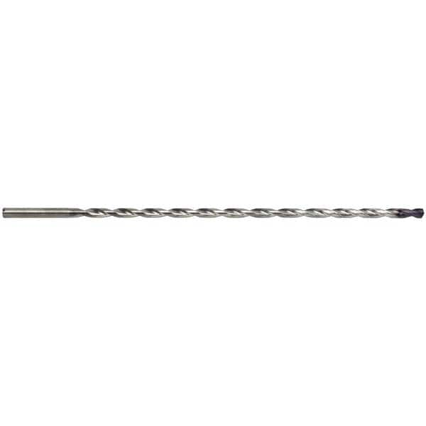 Extra Length Drill Bit: 0.374″ Dia, 135 °, Solid Carbide TiAlN Finish, Parabolic Flute, Oversized Shank, Series 6509