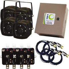 iO HVAC Controls - 1 or 3 Phase, 24 VAC, 0-2A Amp, 2 Max Fuse A, Air Conditioner Theft Alarm - 11" Wide x 11" Deep x 11" High, For Use with Condensing Unit - Exact Industrial Supply