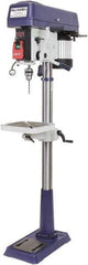 Palmgren - 15" Swing, Step Pulley Drill Press - 16 Speed, 1/2 hp, Single Phase - Exact Industrial Supply