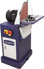 Palmgren - 20" Diam, 1,750 RPM, Three Phase Disc Sanding Machines - 22-11/16" Long Table x 8-1/2" Table Width, 27-3/4" Overall Length x 46-7/16" Overall Height - Exact Industrial Supply