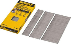 DeWALT - 18 Gauge 2" Long Brad Nails for Power Nailers - Steel, Bright Finish, Smooth Shank, Angled Stick Collation, Round Head, Chisel Point - Exact Industrial Supply