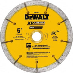 DeWALT - 5" Diam x 7/8" Hole x 1/4" Thick, I Hardness, Surface Grinding Wheel - Diamond, Type 1, Fine Grade - Exact Industrial Supply