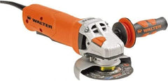 WALTER Surface Technologies - 4" Wheel Diam, 10,500 RPM, Corded Angle & Disc Grinder - 5/8-11 Spindle - Exact Industrial Supply
