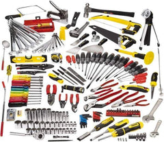 Proto - 233 Piece 3/8" Drive Master Tool Set - Comes in Roller Cabinet - Exact Industrial Supply