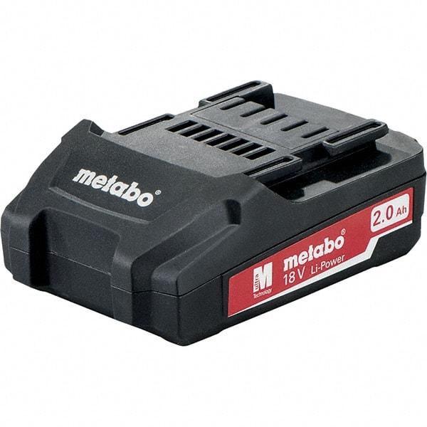 Metabo - 18 Volt Lithium-Ion Power Tool Battery - 2 Ahr Capacity, 40 min Charge Time, Series 18V Li-Power - Exact Industrial Supply