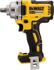 DeWALT - 1/2" Drive 20 Volt Mid-Handle Cordless Impact Wrench & Ratchet - 2,000 RPM, 0 to 3,100 BPM, 330 Ft/Lb Torque, Lithium-Ion Batteries Included - Exact Industrial Supply