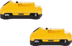 DeWALT - 20 Volt Lithium-Ion Power Tool Battery - 3 Ahr Capacity, 1 hr Charge Time, Series 20V Max - Exact Industrial Supply